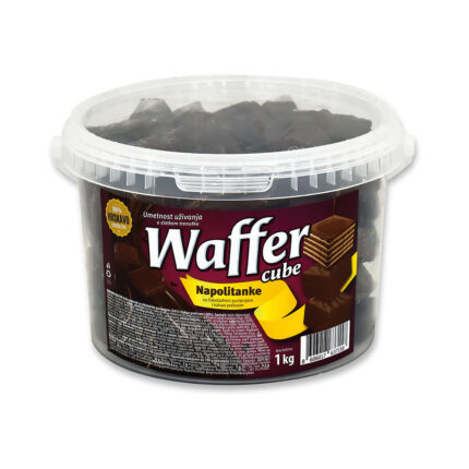 Vafel ?oko kocka sa prelivom 1000g WafferKonditoriVafliWaffer