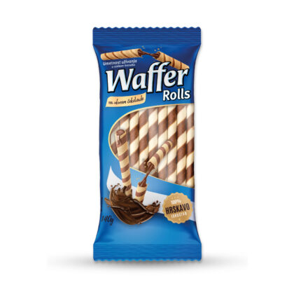 Vafel roleri sa ?okoladom 140gKonditoriRoleriWaffer